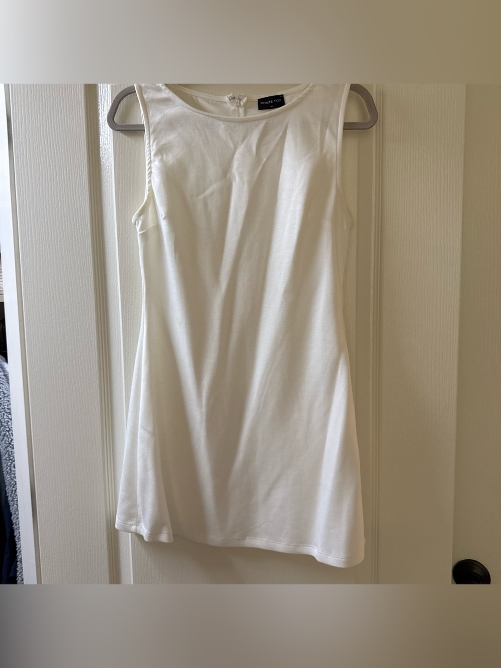 White Fox Boutique Sleeveless White Shift Dress